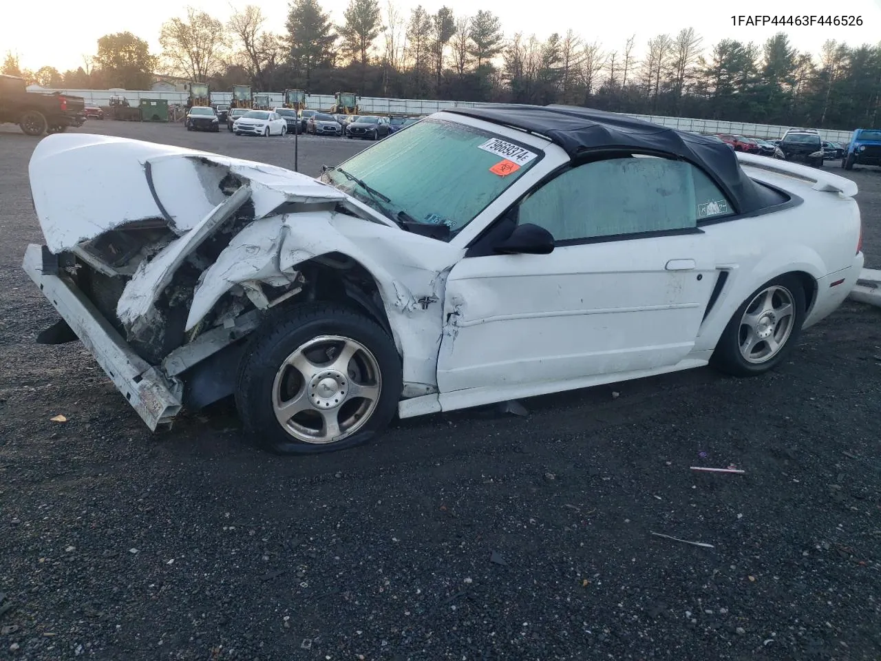 2003 Ford Mustang VIN: 1FAFP44463F446526 Lot: 79669374