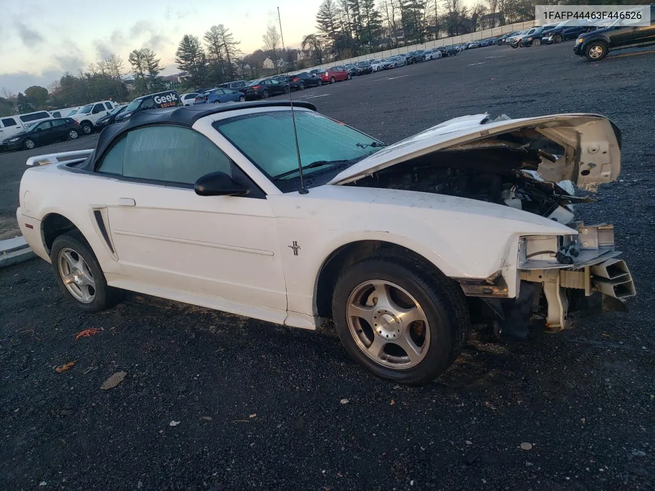 2003 Ford Mustang VIN: 1FAFP44463F446526 Lot: 79669374