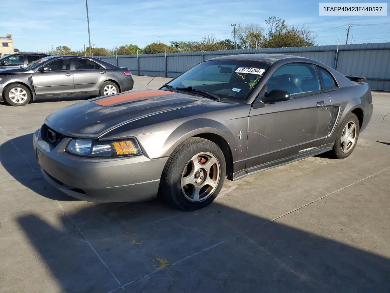 2003 Ford Mustang VIN: 1FAFP40423F440597 Lot: 79775284