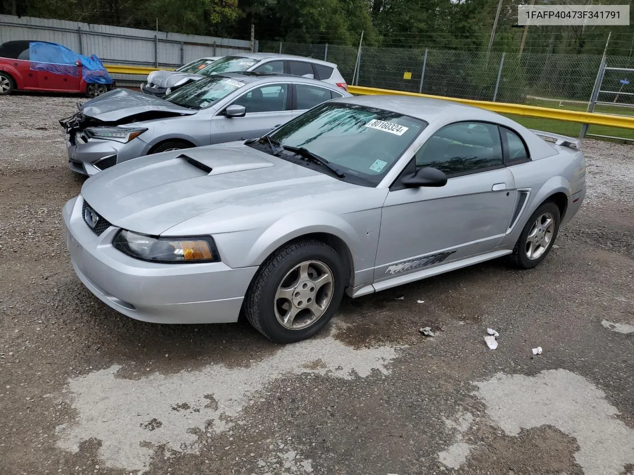 2003 Ford Mustang VIN: 1FAFP40473F341791 Lot: 80160324