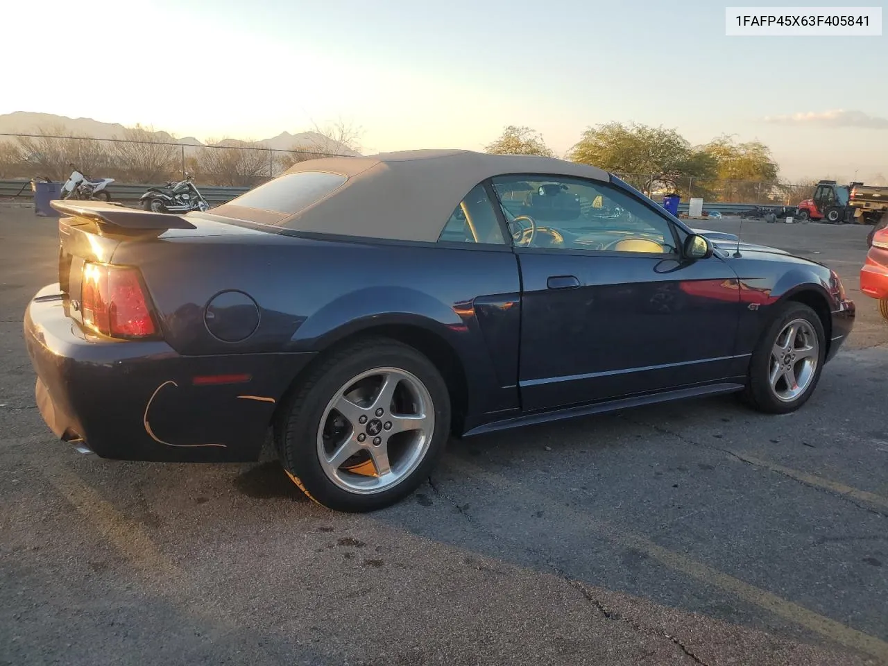 2003 Ford Mustang Gt VIN: 1FAFP45X63F405841 Lot: 80587664