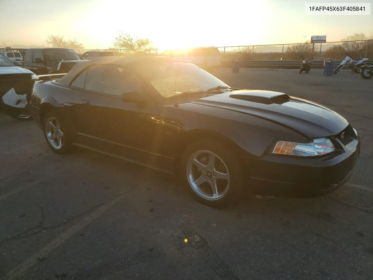 2003 Ford Mustang Gt VIN: 1FAFP45X63F405841 Lot: 80587664