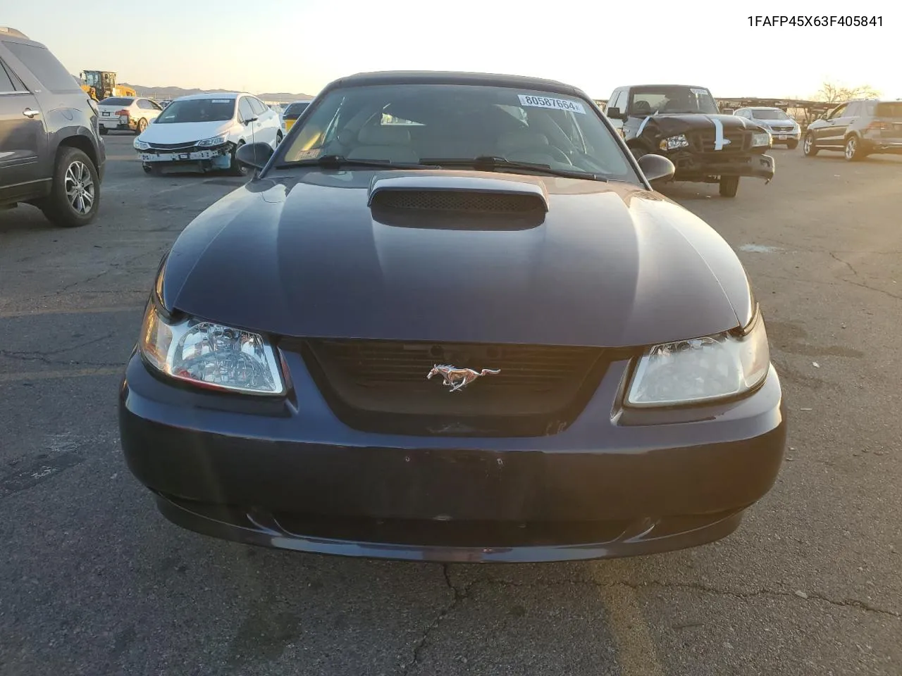 2003 Ford Mustang Gt VIN: 1FAFP45X63F405841 Lot: 80587664