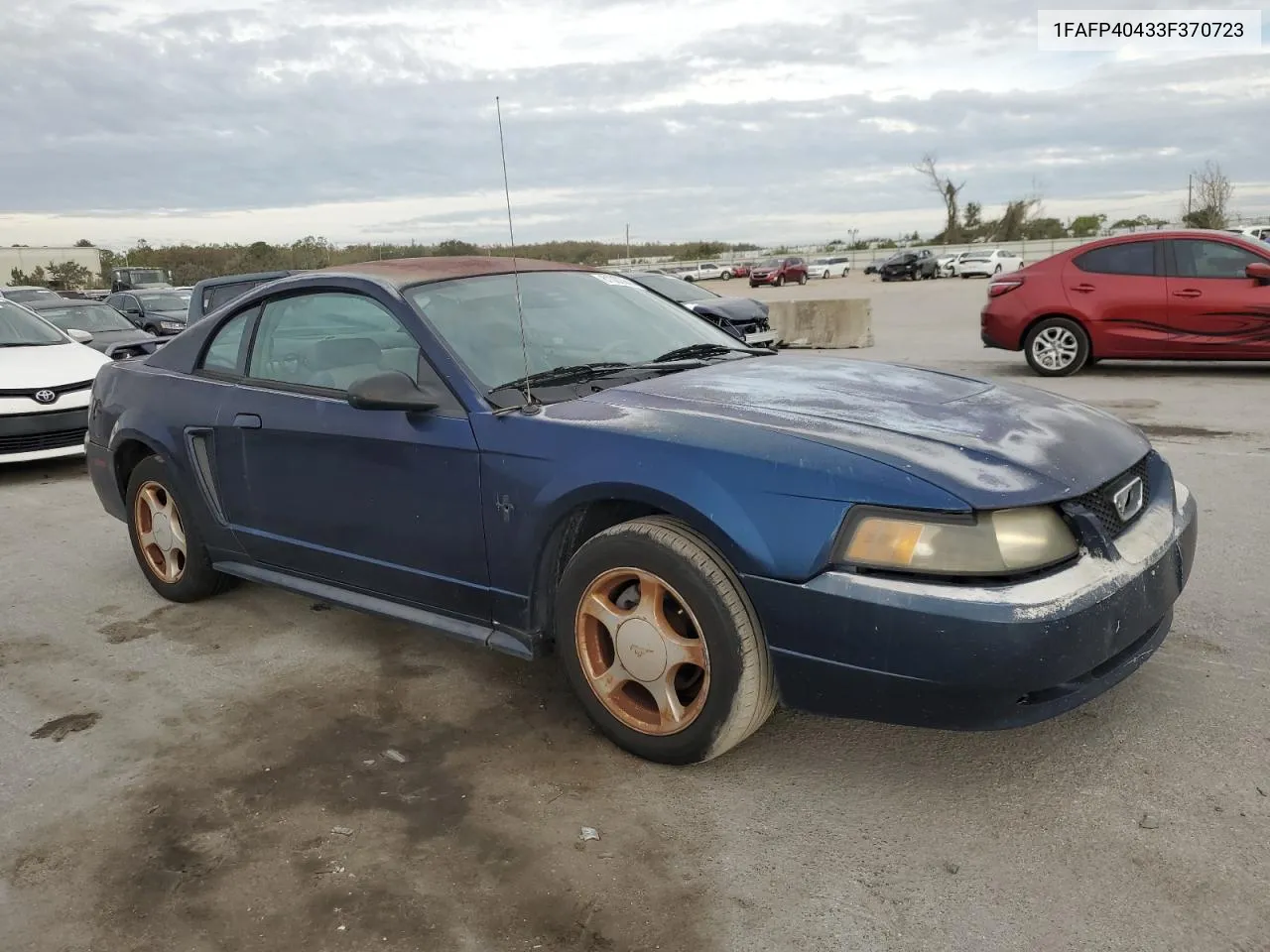 2003 Ford Mustang VIN: 1FAFP40433F370723 Lot: 81002944