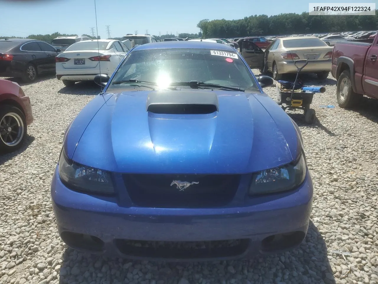 2004 Ford Mustang Gt VIN: 1FAFP42X94F122324 Lot: 61331794