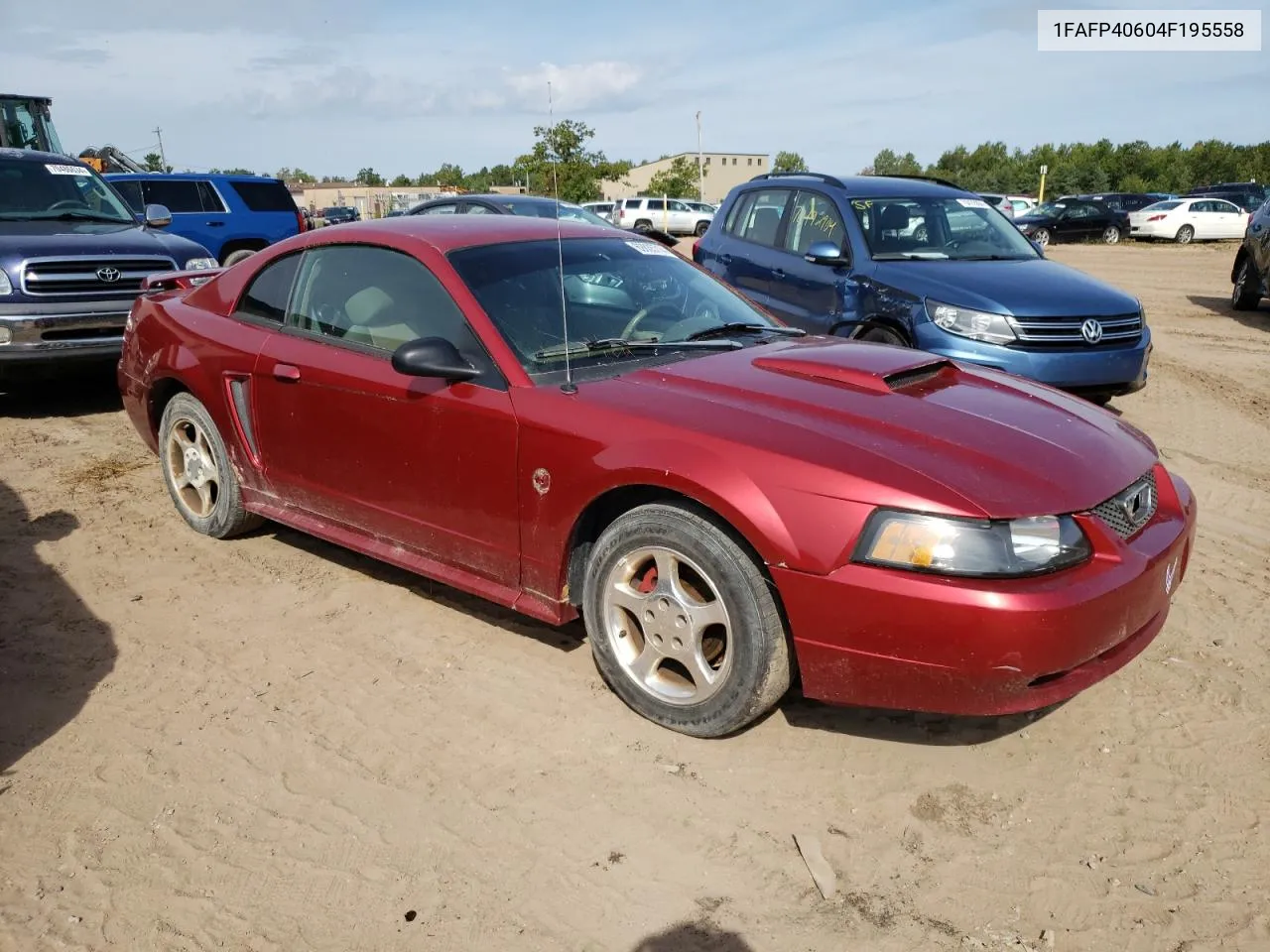 2004 Ford Mustang VIN: 1FAFP40604F195558 Lot: 69835714