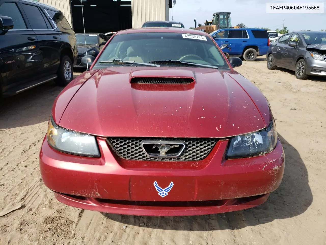 2004 Ford Mustang VIN: 1FAFP40604F195558 Lot: 69835714