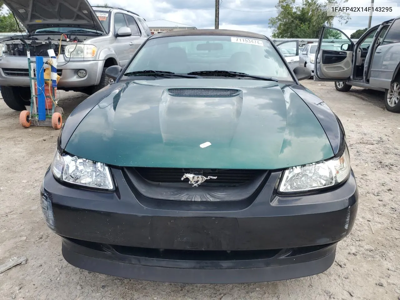 2004 Ford Mustang Gt VIN: 1FAFP42X14F143295 Lot: 71153474