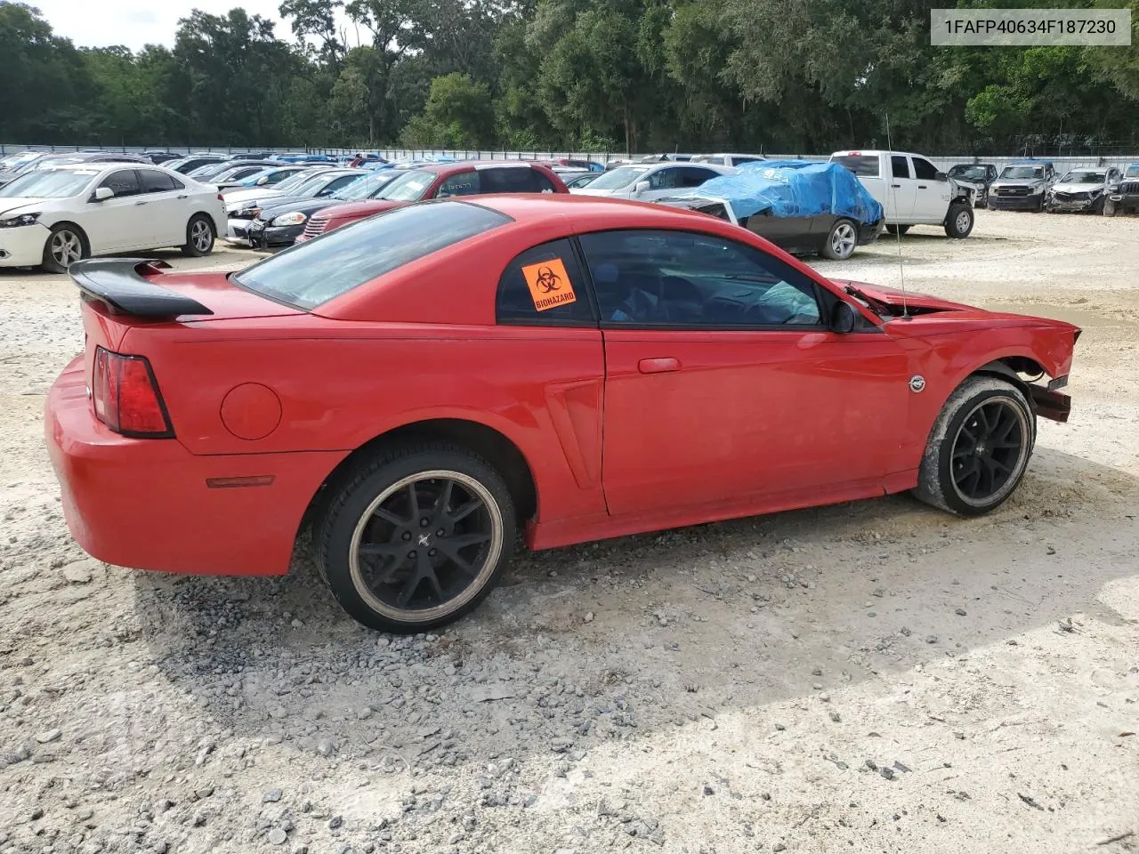 2004 Ford Mustang VIN: 1FAFP40634F187230 Lot: 71771284