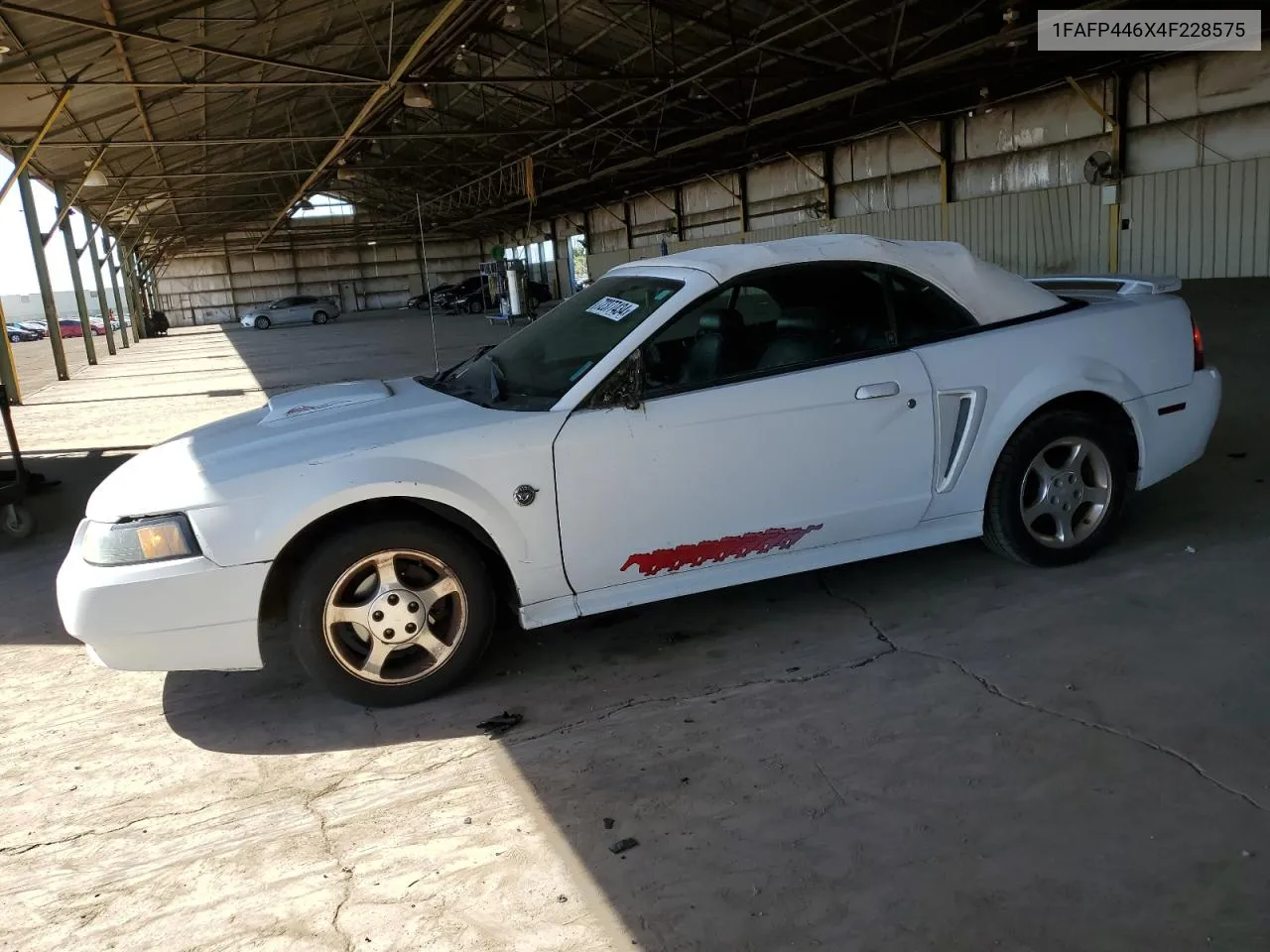 2004 Ford Mustang VIN: 1FAFP446X4F228575 Lot: 72377434