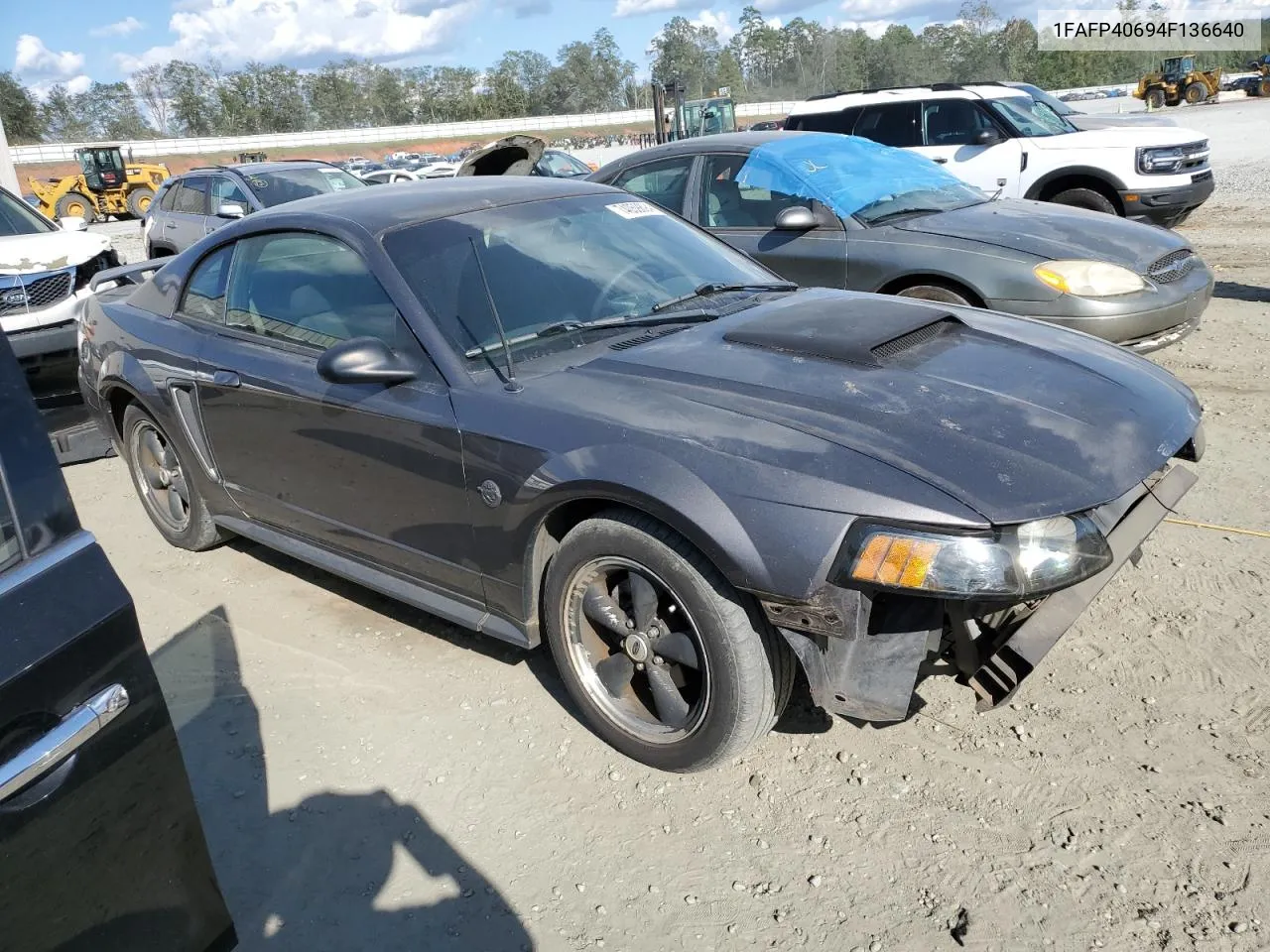 2004 Ford Mustang VIN: 1FAFP40694F136640 Lot: 74059894