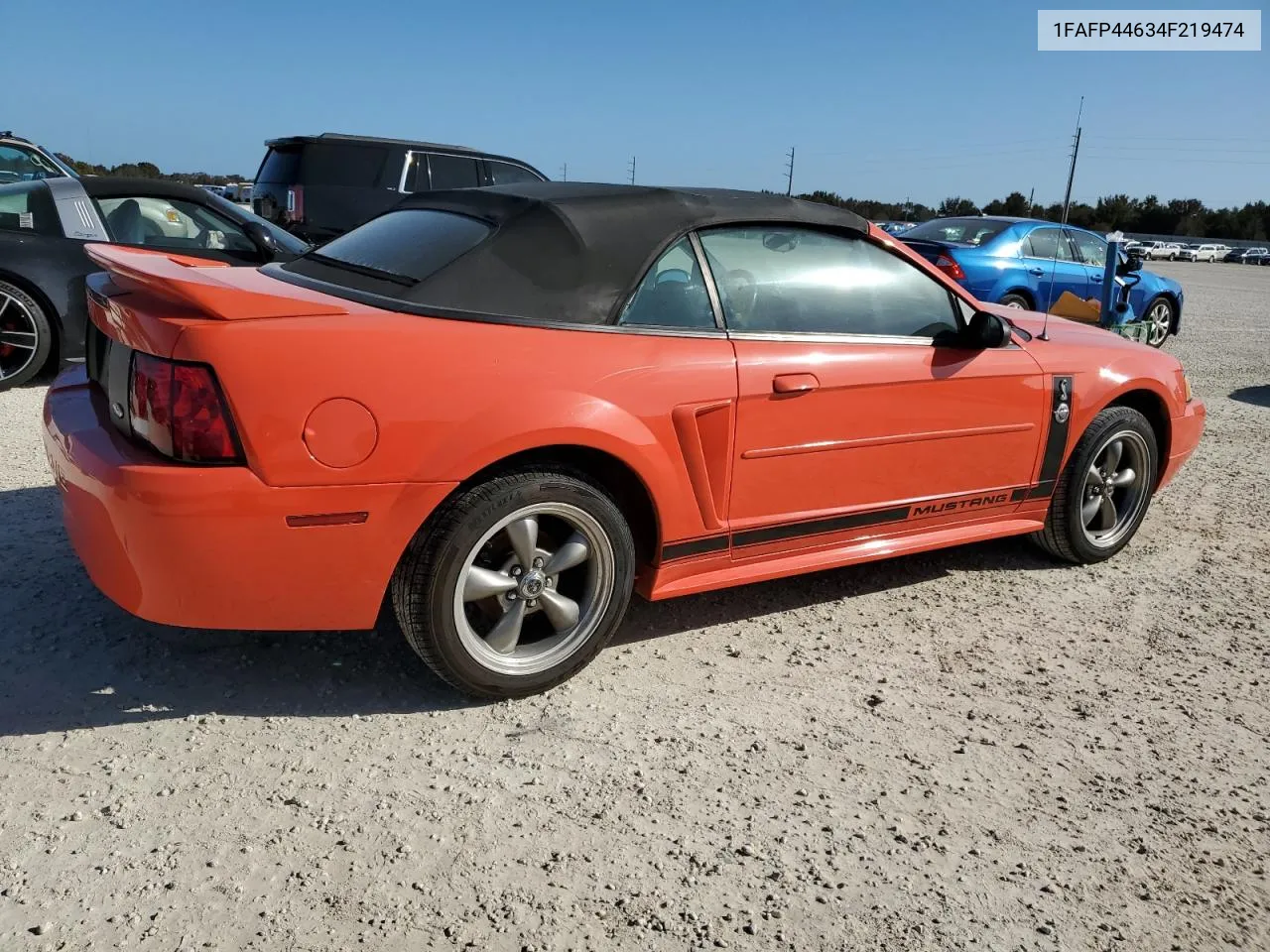 2004 Ford Mustang VIN: 1FAFP44634F219474 Lot: 75000394