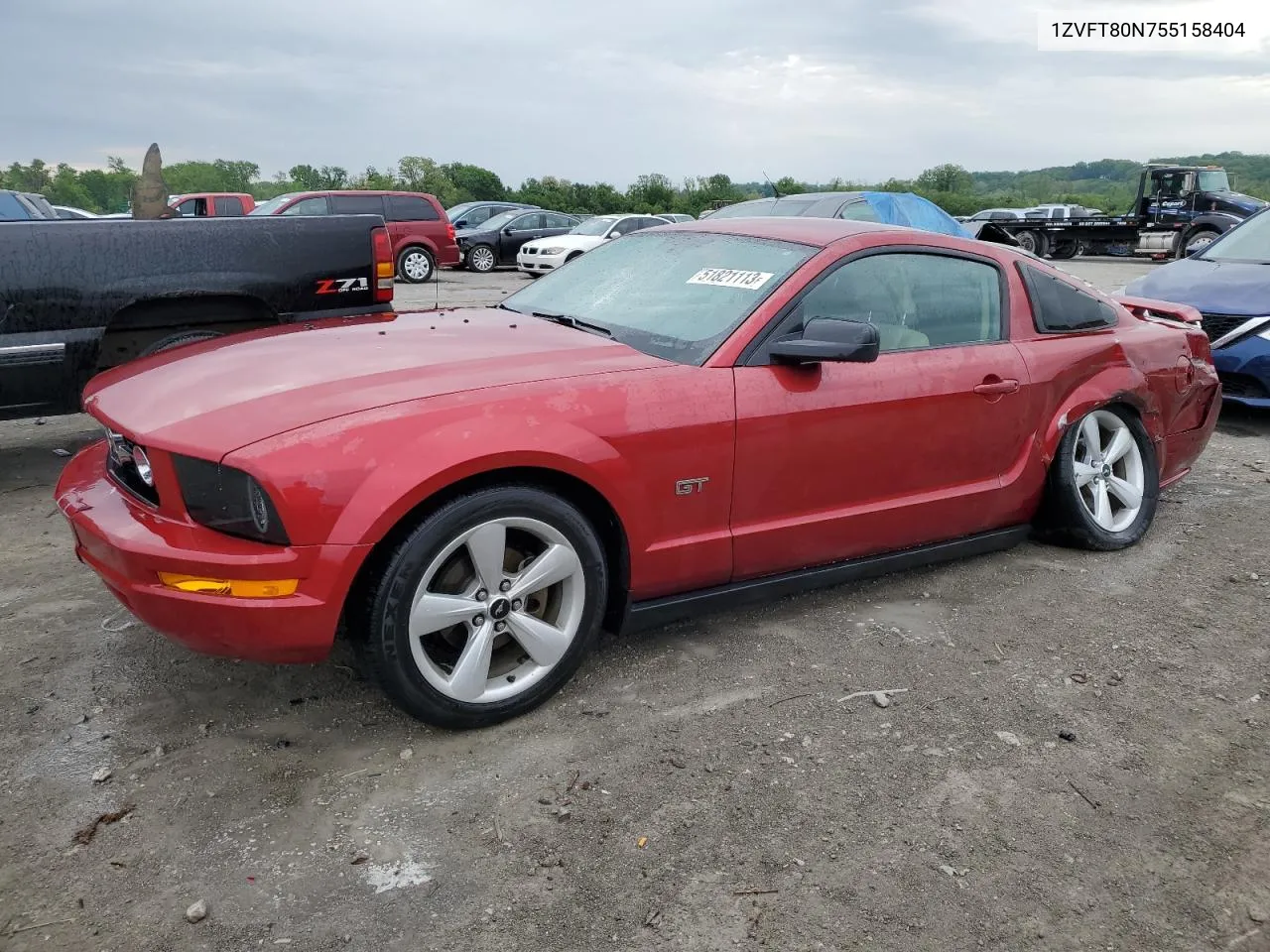 2005 Ford Mustang VIN: 1ZVFT80N755158404 Lot: 51821113