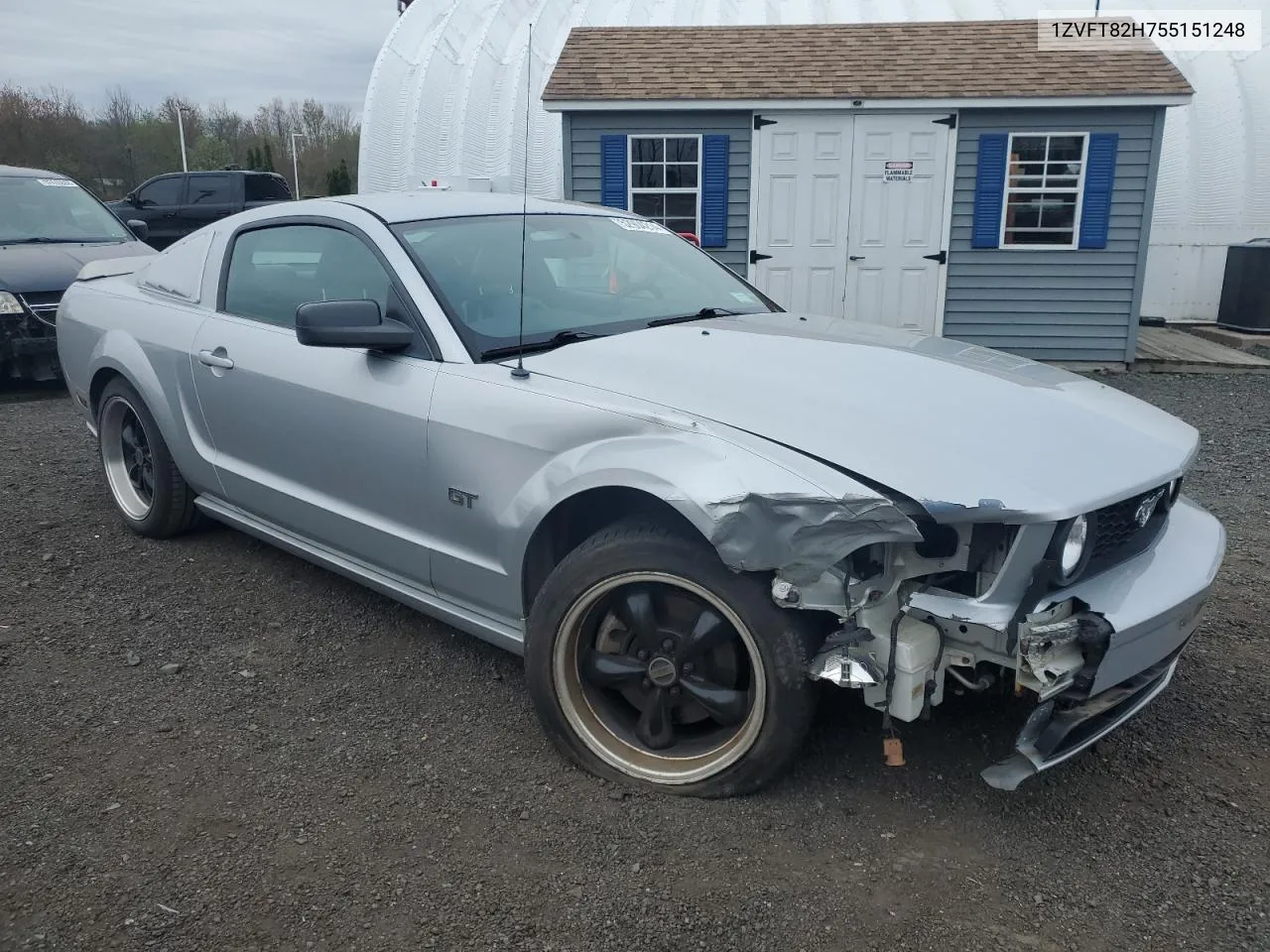 2005 Ford Mustang Gt VIN: 1ZVFT82H755151248 Lot: 52904214