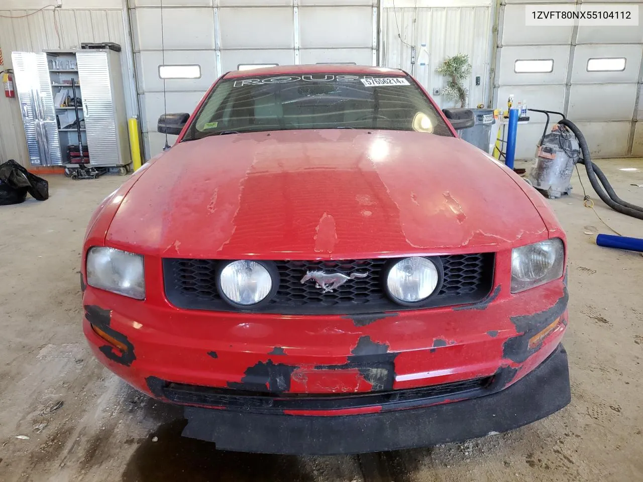 2005 Ford Mustang VIN: 1ZVFT80NX55104112 Lot: 57656214