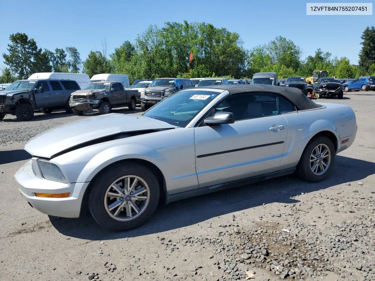 2005 Ford Mustang VIN: 1ZVFT84N755207451 Lot: 60071034