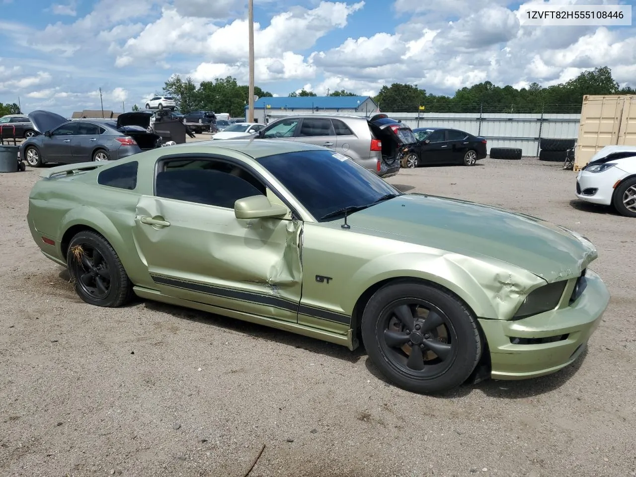 2005 Ford Mustang Gt VIN: 1ZVFT82H555108446 Lot: 63703894