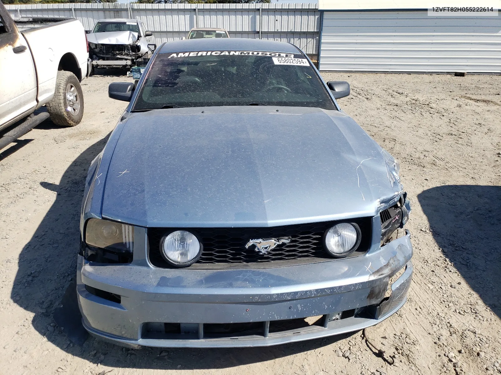 2005 Ford Mustang Gt VIN: 1ZVFT82H055222614 Lot: 65802594