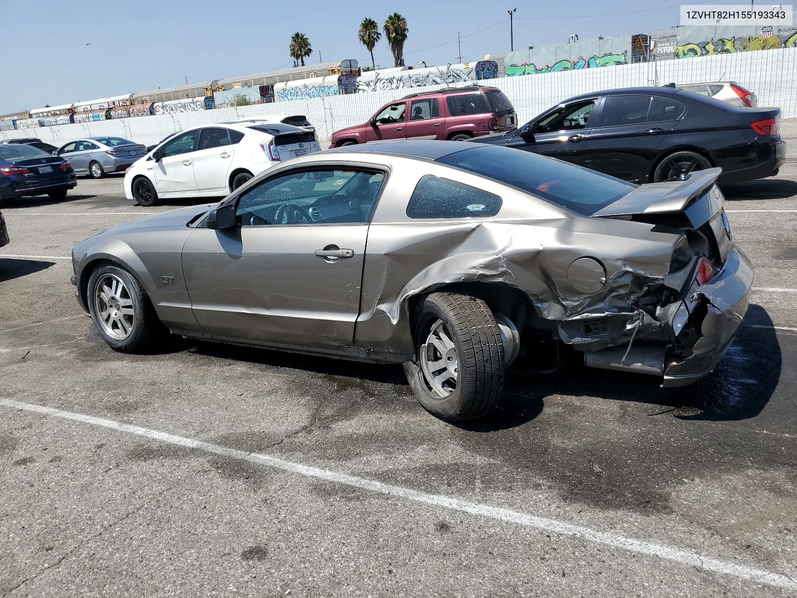 2005 Ford Mustang Gt VIN: 1ZVHT82H155193343 Lot: 66570684