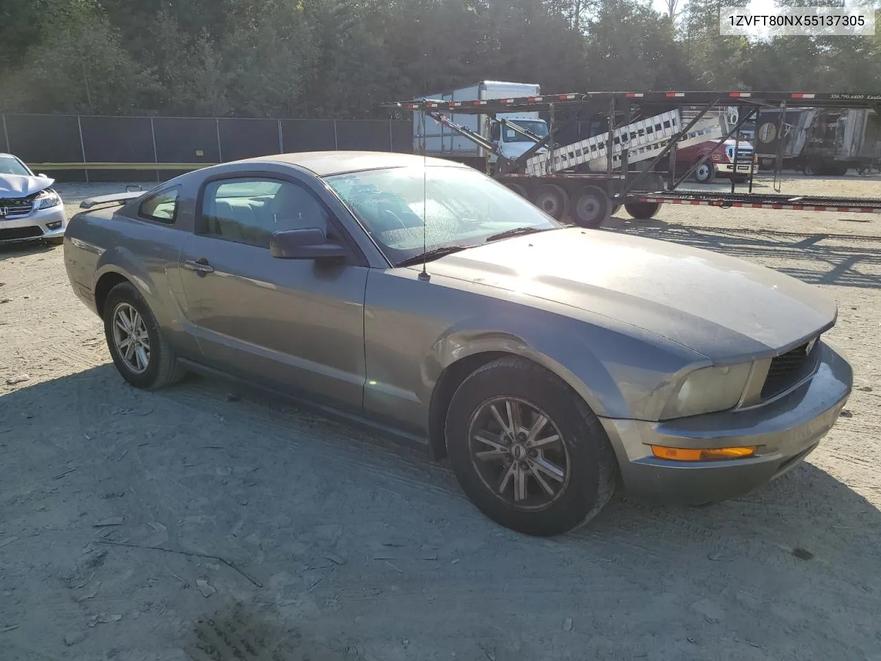 2005 Ford Mustang VIN: 1ZVFT80NX55137305 Lot: 68221824