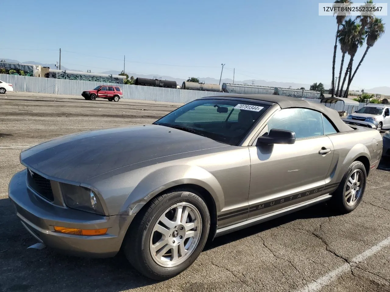 2005 Ford Mustang VIN: 1ZVFT84N255232547 Lot: 70791344