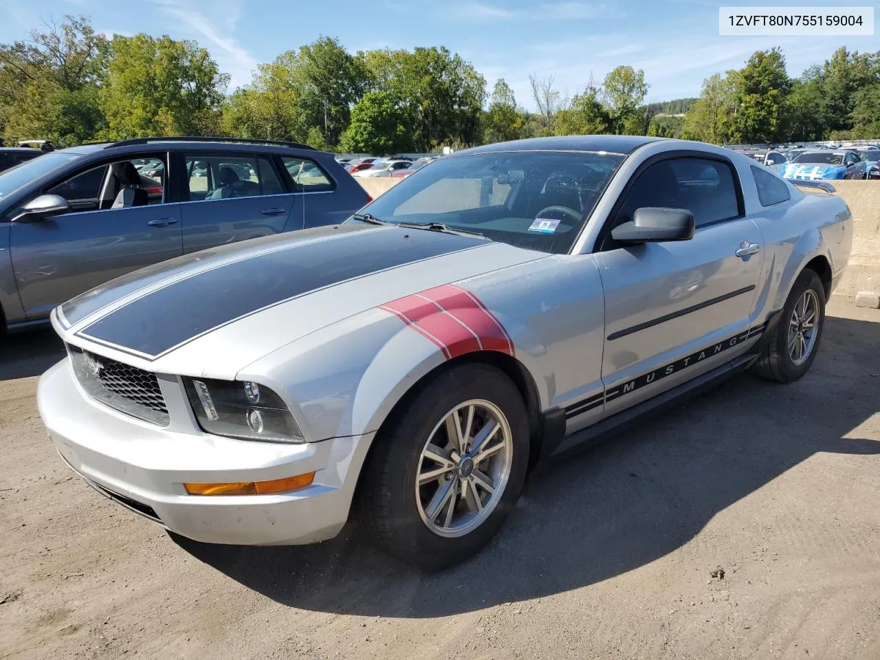 2005 Ford Mustang VIN: 1ZVFT80N755159004 Lot: 71294244