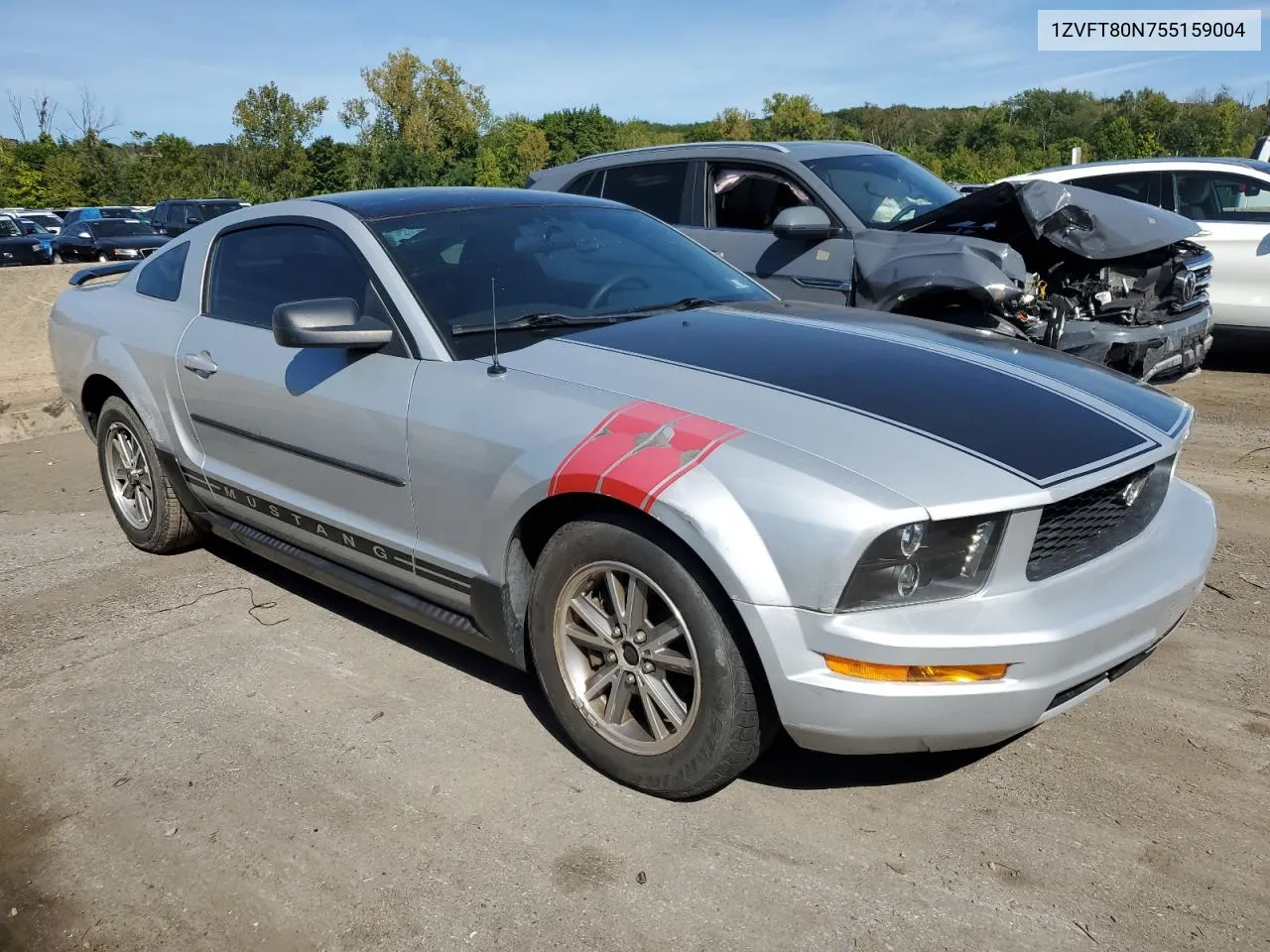 2005 Ford Mustang VIN: 1ZVFT80N755159004 Lot: 71294244