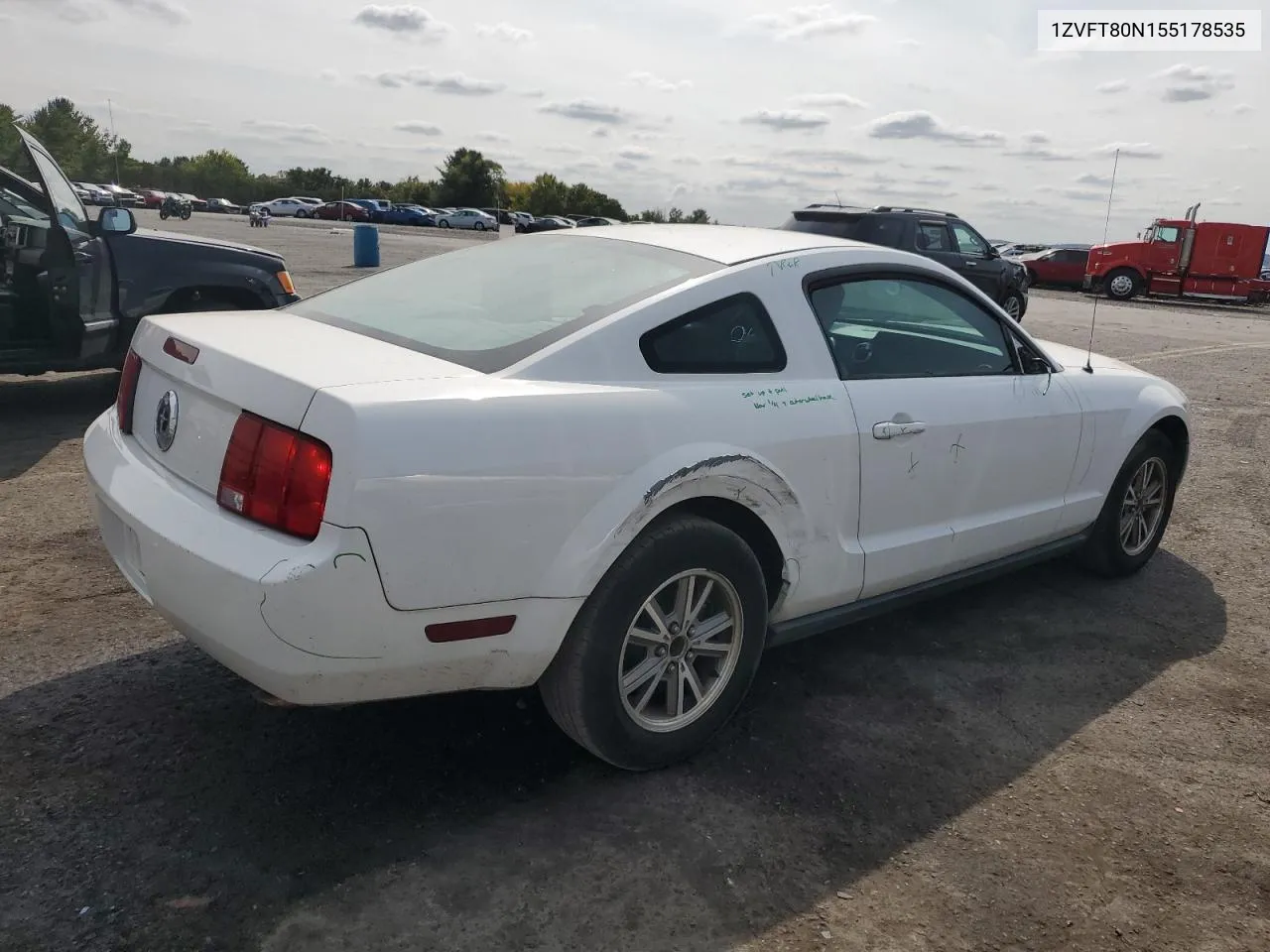 2005 Ford Mustang VIN: 1ZVFT80N155178535 Lot: 71686714