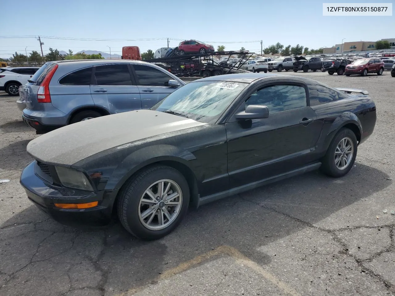 2005 Ford Mustang VIN: 1ZVFT80NX55150877 Lot: 72281864