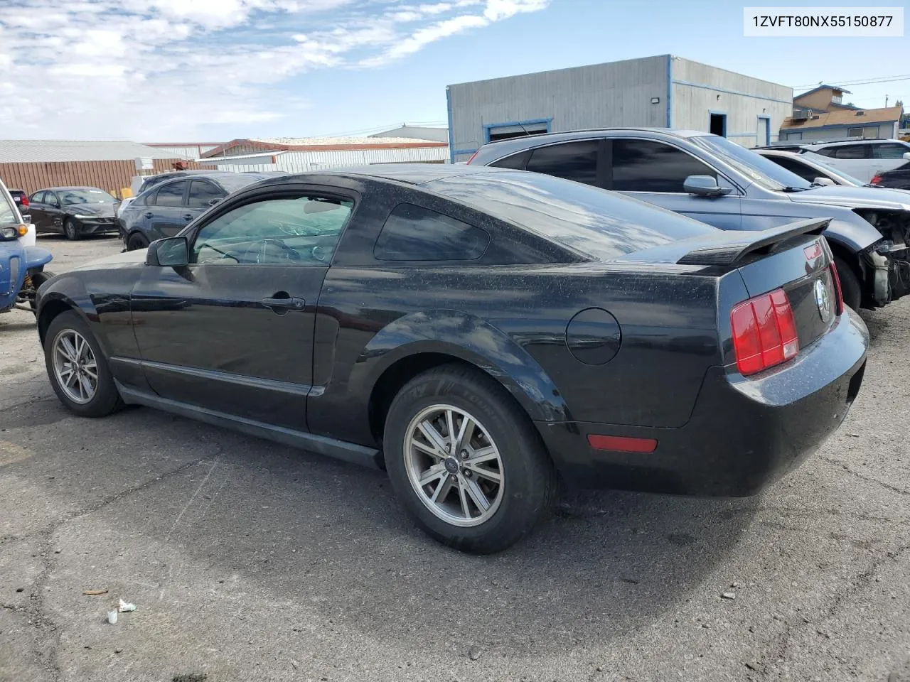 2005 Ford Mustang VIN: 1ZVFT80NX55150877 Lot: 72281864