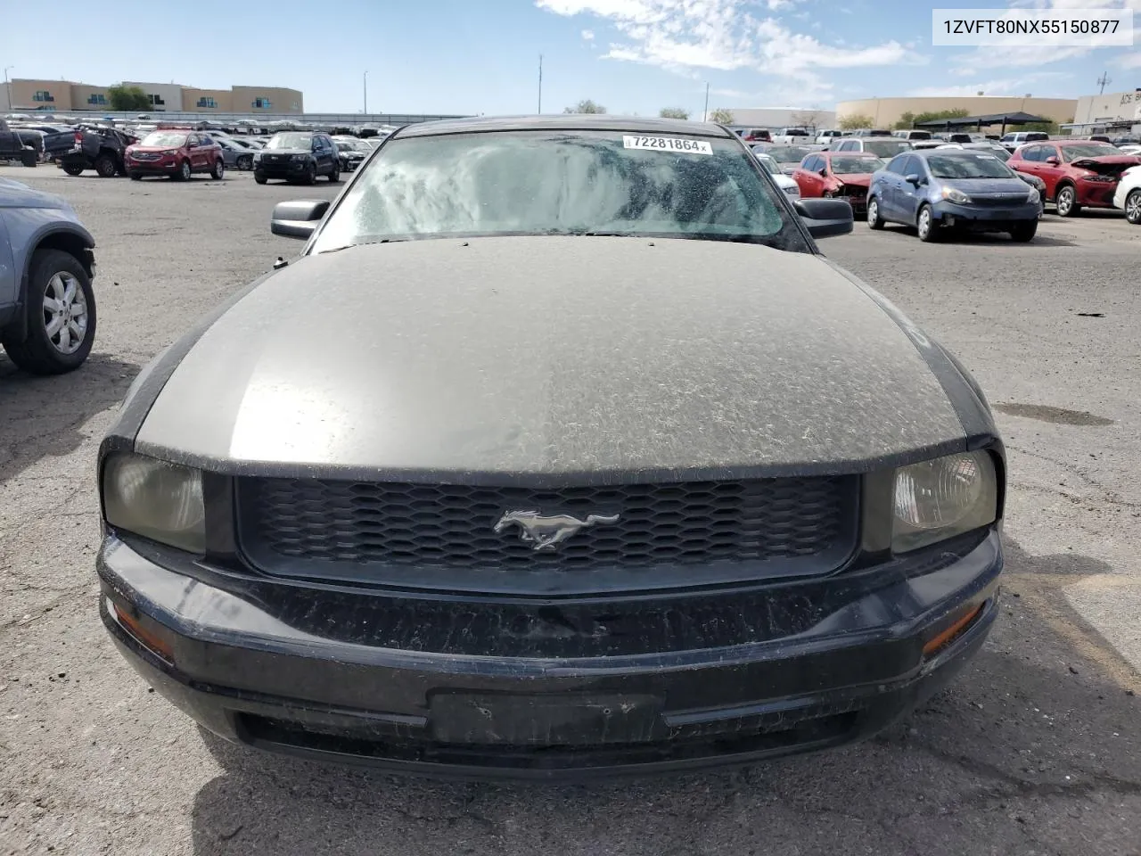 2005 Ford Mustang VIN: 1ZVFT80NX55150877 Lot: 72281864