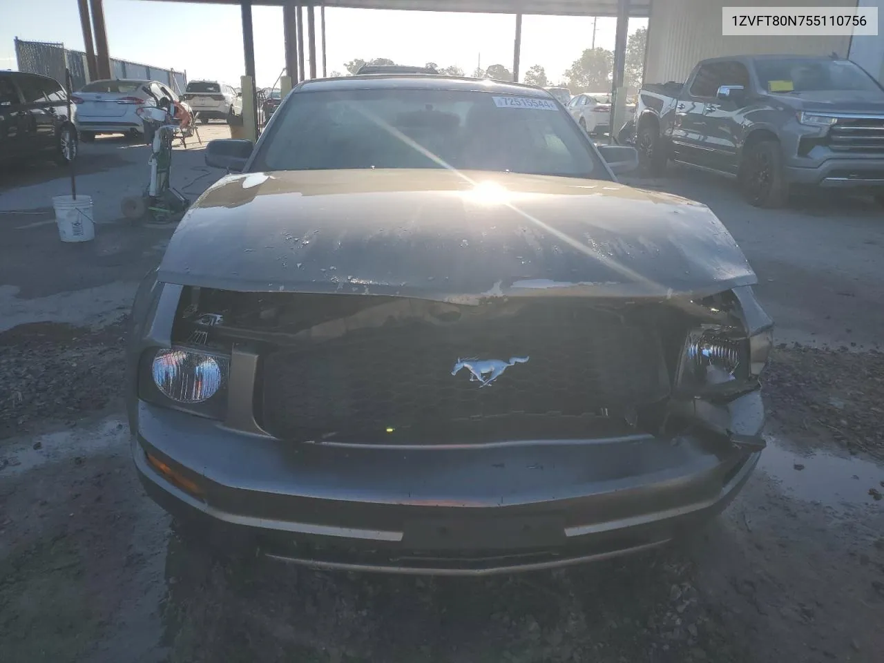 2005 Ford Mustang VIN: 1ZVFT80N755110756 Lot: 72515544