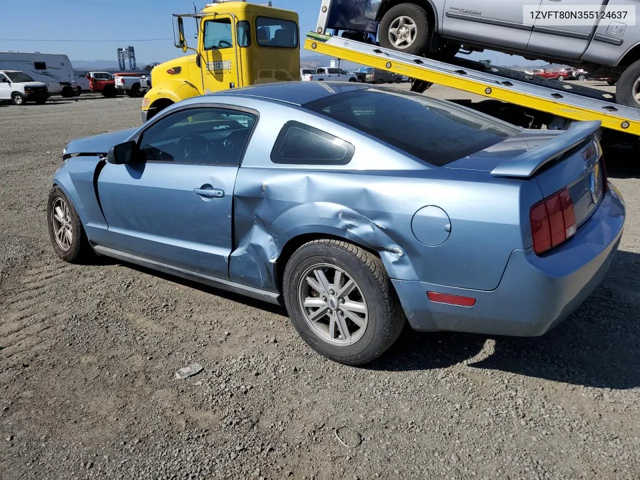 2005 Ford Mustang VIN: 1ZVFT80N355124637 Lot: 75329924