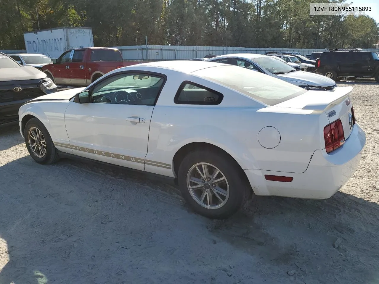 2005 Ford Mustang VIN: 1ZVFT80N955115893 Lot: 76986724