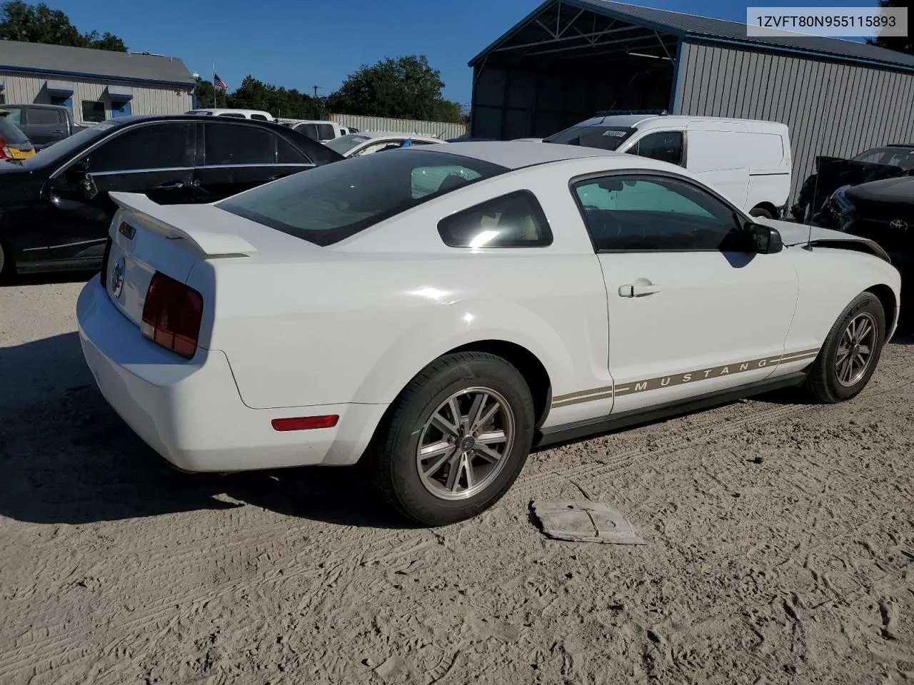 2005 Ford Mustang VIN: 1ZVFT80N955115893 Lot: 76986724