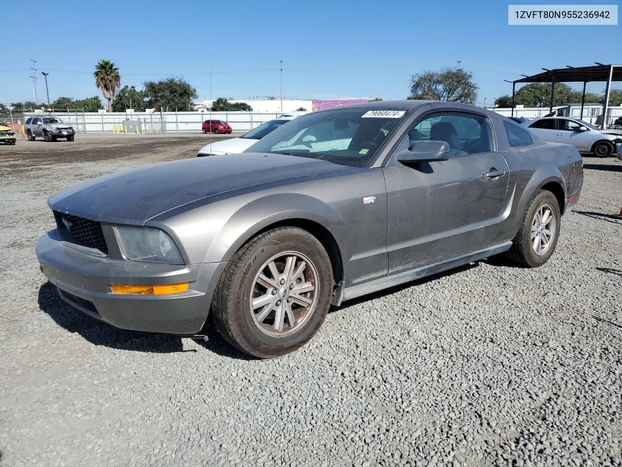 2005 Ford Mustang VIN: 1ZVFT80N955236942 Lot: 79060474