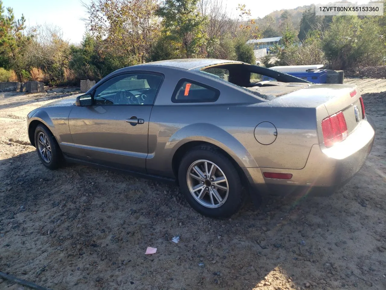 2005 Ford Mustang VIN: 1ZVFT80NX55153360 Lot: 79685534