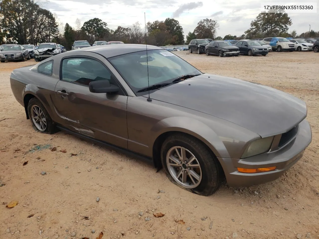 2005 Ford Mustang VIN: 1ZVFT80NX55153360 Lot: 79685534