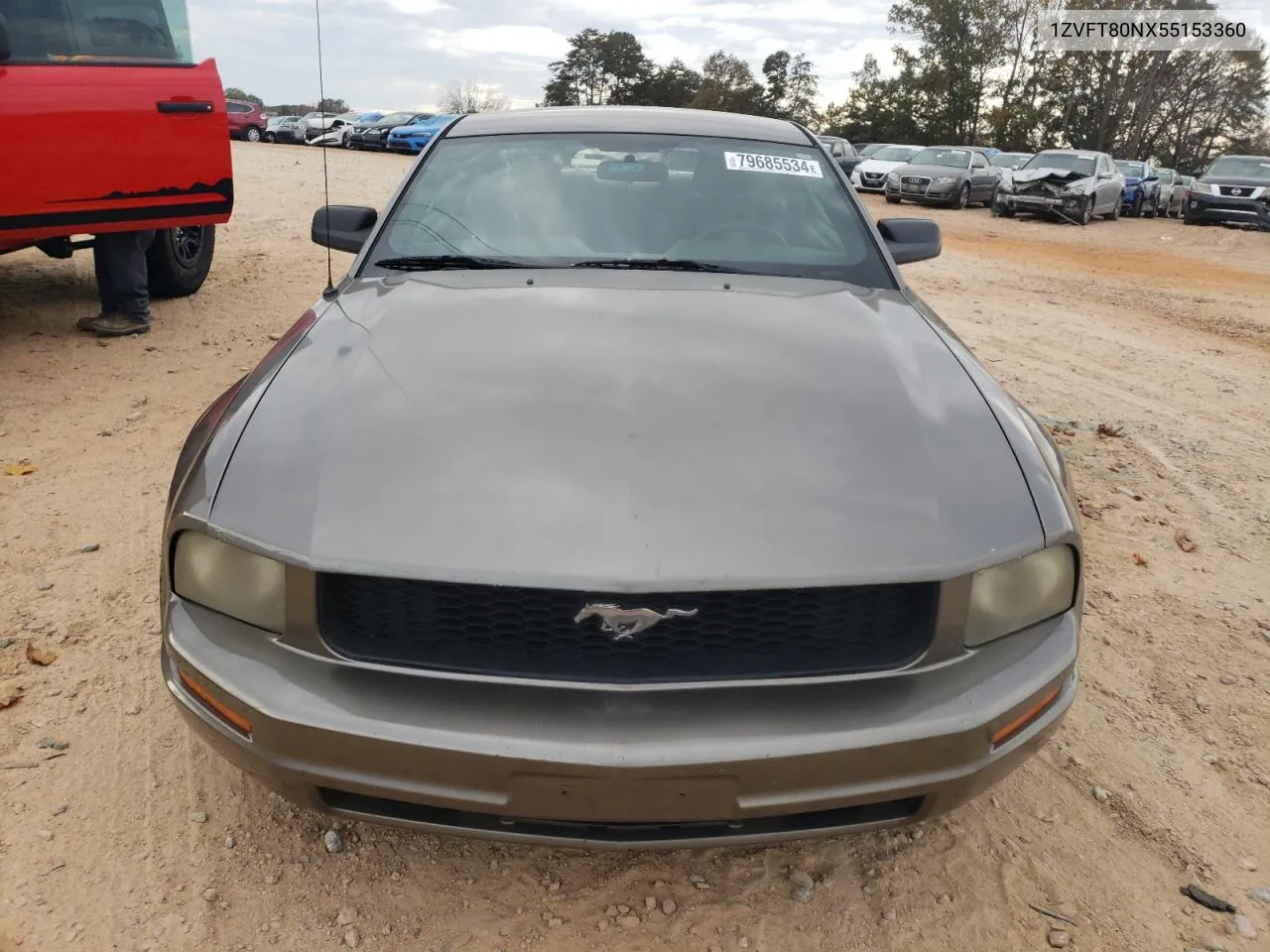 2005 Ford Mustang VIN: 1ZVFT80NX55153360 Lot: 79685534