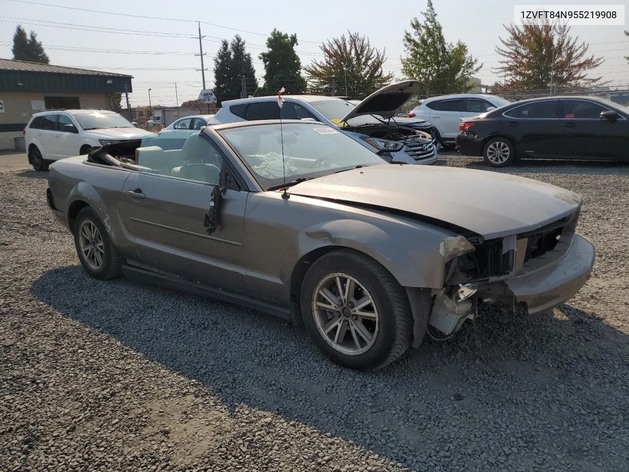 2005 Ford Mustang VIN: 1ZVFT84N955219908 Lot: 80118564