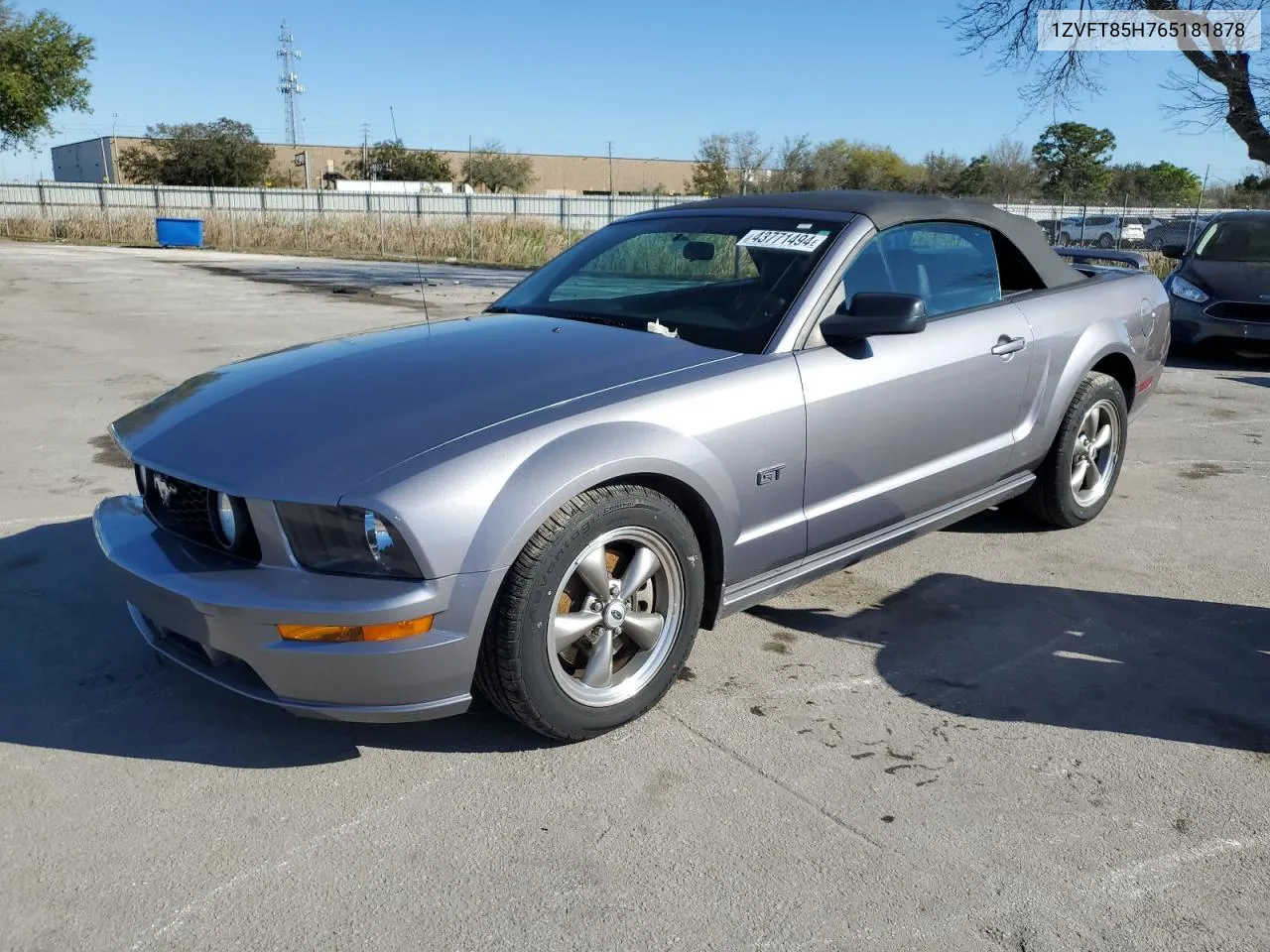 2006 Ford Mustang Gt VIN: 1ZVFT85H765181878 Lot: 43771494