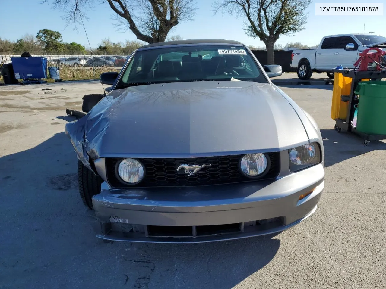 2006 Ford Mustang Gt VIN: 1ZVFT85H765181878 Lot: 43771494