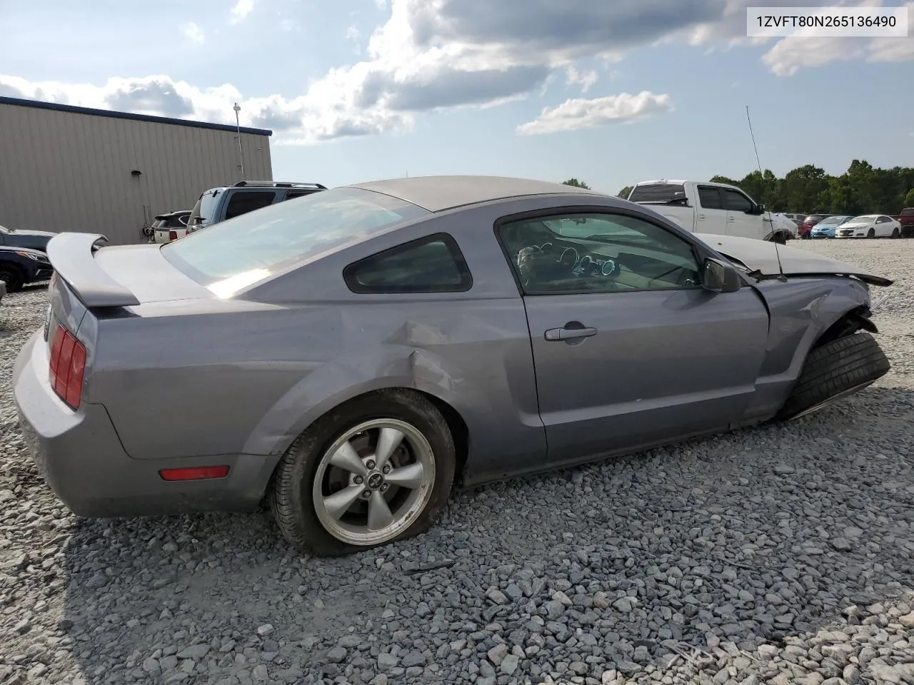 2006 Ford Mustang VIN: 1ZVFT80N265136490 Lot: 69305244