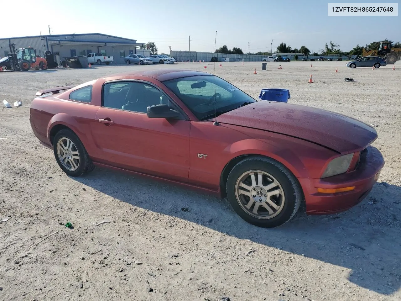 2006 Ford Mustang Gt VIN: 1ZVFT82H865247648 Lot: 71435234