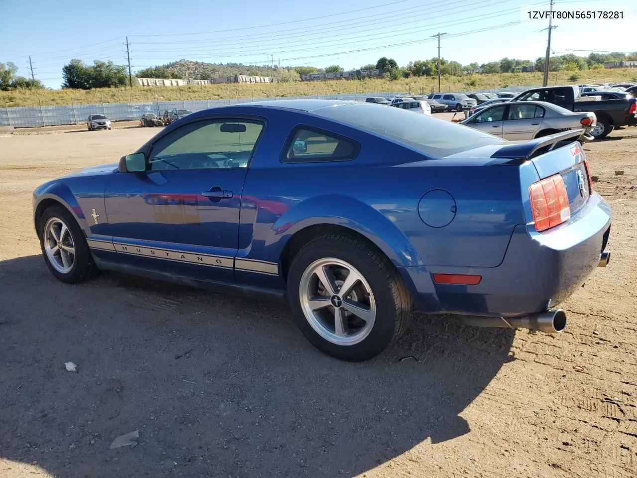 2006 Ford Mustang VIN: 1ZVFT80N565178281 Lot: 73146294