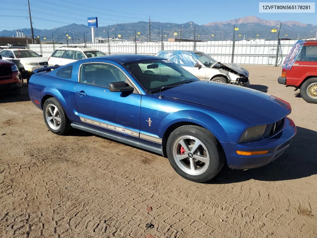 2006 Ford Mustang VIN: 1ZVFT80N565178281 Lot: 73146294