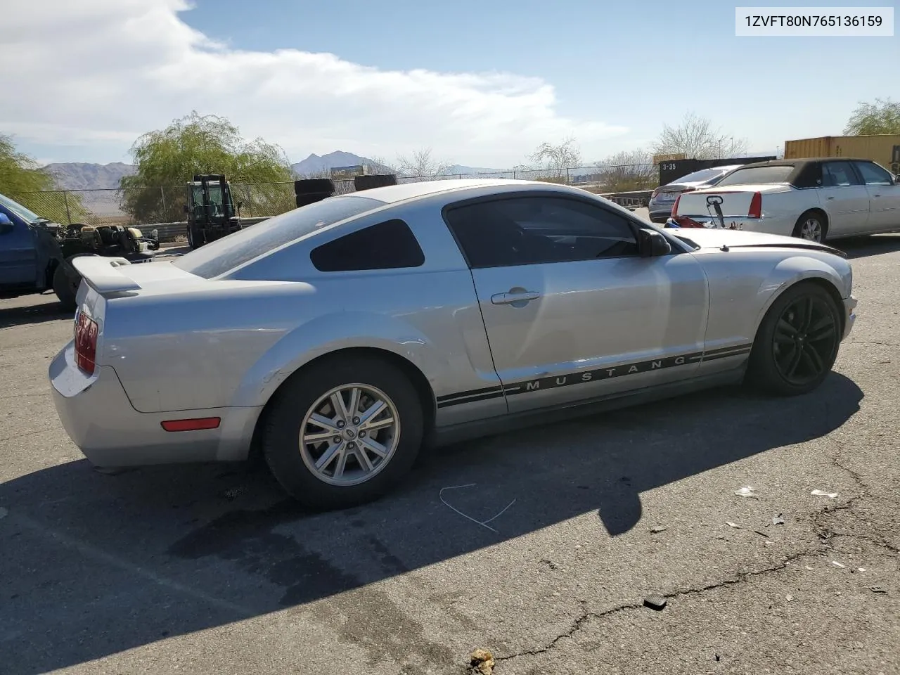 2006 Ford Mustang VIN: 1ZVFT80N765136159 Lot: 74796964