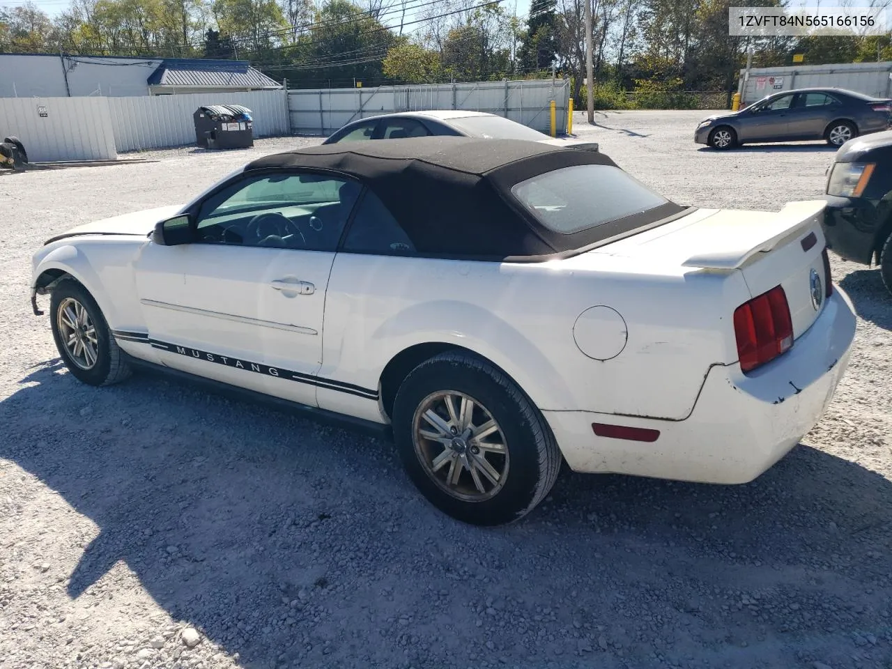 2006 Ford Mustang VIN: 1ZVFT84N565166156 Lot: 75311414