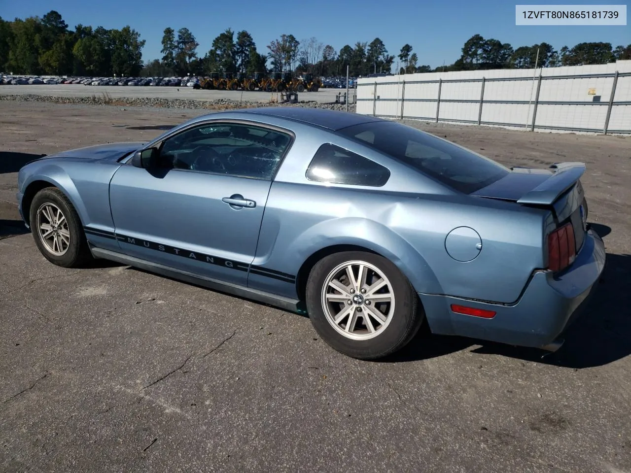 2006 Ford Mustang VIN: 1ZVFT80N865181739 Lot: 75466804