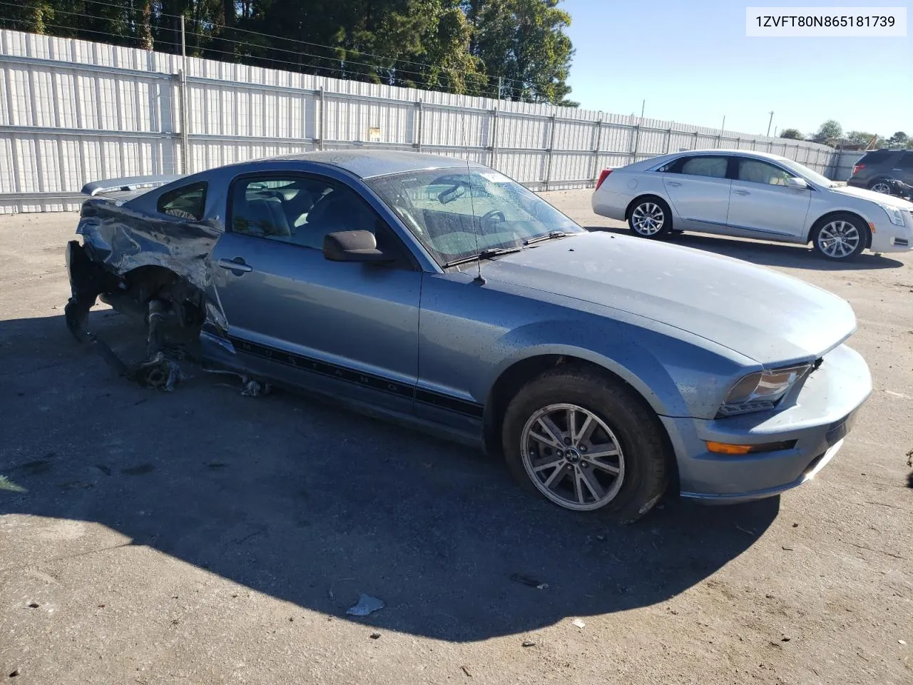 2006 Ford Mustang VIN: 1ZVFT80N865181739 Lot: 75466804